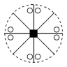 Stereographic Projection of Point Group C4v